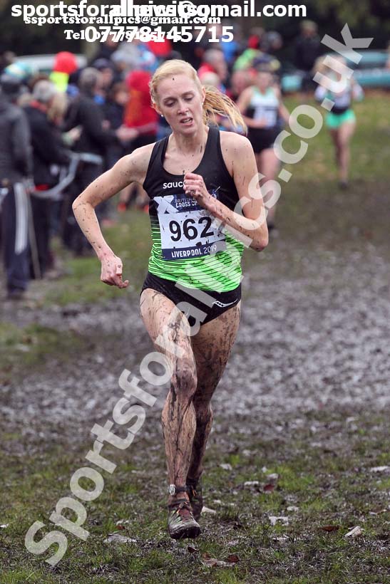Senior and under-23 women, 2019 European Cross Country Trials and British Cross Challenge, Sefton Park, Liverpool.  Photo: David T. Hewitson/Sports for All Pics